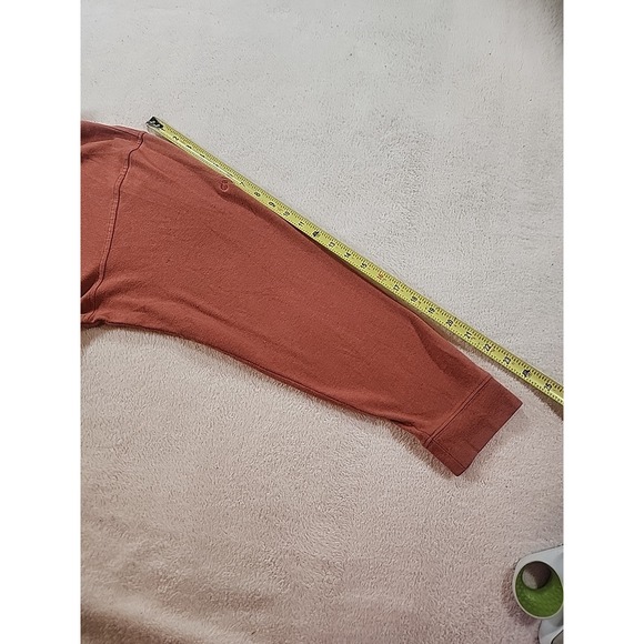 Men's Callaway 1/4‎ Button Collar Pullo Er Golf Sport Polo Long Sleeve Xl Orange - Picture 7 of 8